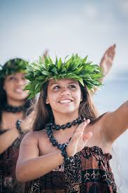 Portrait of a Traditional Hawaiian Hula Dancer Teen in Action by Shelly  Perry - Hawaiian, Teenager - Stocksy United