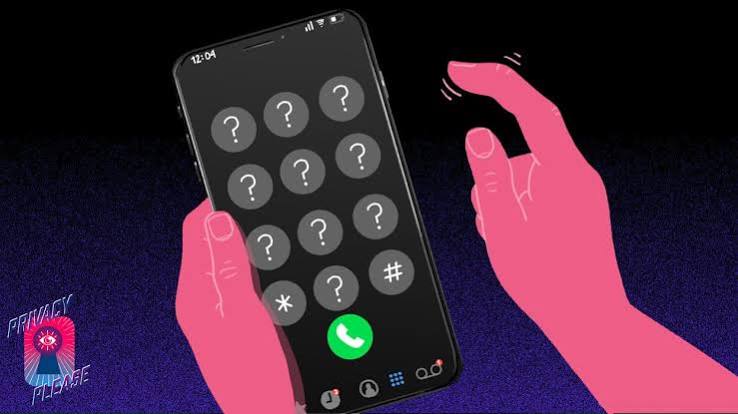 Phone with contact number