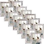 HORLIMER 15 Pack fotolijst 4x6 inch, zilver : Amazon.nl: Wonen & keuken