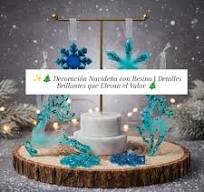 ✨🎄 Decoración Navideña con Resina | Piezas que Se Ven ...