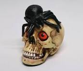 Decoración de Cabeza de Calavera de Halloween al por mayor, Adorno de  Calavera de Resina