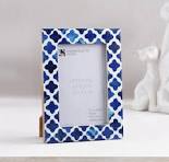 Handicrafts Home Cadre photo Indigo mauresque fait à la main Chic Boho  Cadres photo Cadeau Taille 4 x 6 Indigo 2 : Amazon.ca: Maison