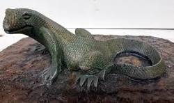 Betonhagedis, Komomo-draak, 30 cm (12 inch), Lacertilia, kameleon,  aquariumornament, tuinsculptuur, reptielenkunst, Avtechstonegallery