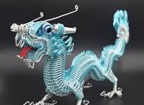 Amazon.com: Figura de dragón chino, modelo de dragón hecho a ...