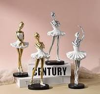 Amazon.com: Estatua de niña bailarina de ballet, figura de ...