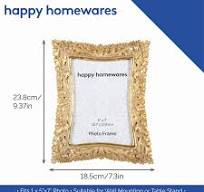 Amazon.com: Happy Homewares Marco de fotos vintage y clásico ...