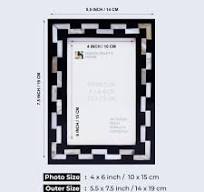 Amazon.com: Handicrafts Home Marcos de fotos de 4 x 6 ...