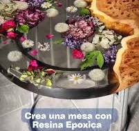 🪑🌸 Mesas de Centro con Flores Encapsuladas en Resina ✨ Un ...