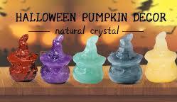 Crystal Carving Halloween Pumpkin Decoration