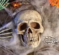 Amazon.com: Escultura de calavera vintage, figura realista ...