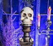 Gothic Totenkopf Dekoration - Kunstharz Skulptur Für Halloween & Home Decor