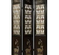 Fine Asianliving Antiek Chinees Kamerscherm Handgesneden B135xH237cm