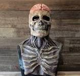 Halloween Evil Skull Mask DJ Clubes nocturnos Cosplay Fotografía de terror  Props asesinos 3D Resin Skull Headgear Red Skull Head Mask W250728