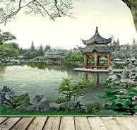 Amazon.com : Leyiyi 3x5ft Vintage Chinese Garden Backdrop ...
