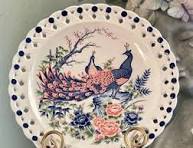Grote serveerschaal 30 cm Vogels en bloemen Tosho Fine China ...