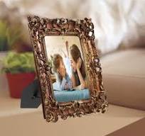 FOMIYES 1pieza Marco De Fotos Vintage Soporte De Mesa Decorativo Resina  Para Hogar Diseño Retro y Artesanal Adorno Para Escritorio o Estantería :  ...