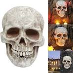 Amazon.com: Escultura de calavera vintage, figura realista ...