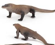 Handgemaakte Indiase Messing Antiek Brons Zitten Komodo Slepen Sculpturen  Beeldje Standbeeld Home Decor Gift Items Hoogte: 16 Cm SNS-1426