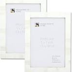 Handicrafts Home Lot de 2 cadres photo de 13 x 18 cm – Cadres photo faits  main avec incrustation d'os blanc, collection classique, cadres décoratifs  ...