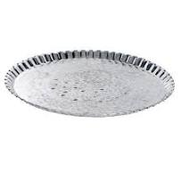 Grote ronde zilveren schaal