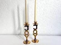 Vintage Bronze Kerzenhalter Original Design, Vogel ...