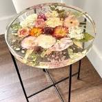 Flower resin table - Etsy Canada