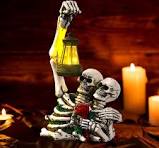 Gruselbeleuchtung 6x Halloween Solarleuchten Garten - Kürbis Geister  Totenkopf Deko Halloween Kürbis Outdoor