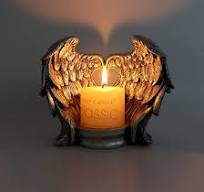 Resin Angel Wingtealight Candle Holde