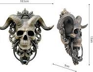 Gothic Wanddeko FINEBUY Wanddekoobjekt Wanddeko Totenkopf 41 ...