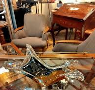 Elegante centro de mesa de cristal soplado a mano, con ...