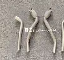 Mercedes Benz W463A/W464 G63 AMG M177 Downpipes - W463A G63 4.0T / Catless  Downpipes / Brushed