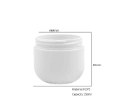 Wholesale Empty HDPE Plastic 150 Ml 150ml Cream Cosmetic Jar