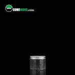 Luxury 150ml 5oz Black Plastic Jar with Black Aluminum Screw ...