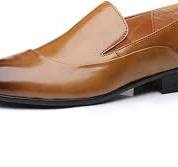 Amazon.com | Single Season Dress Shoes for Men Slip On ...