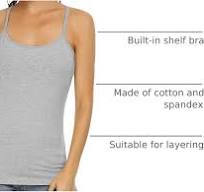 Orrpally Women Cotton Camisole Shelf Bra Cami Tank Tops ...