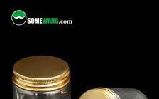 Luxury 150ml 5oz Black Plastic Jar with Black Aluminum Screw ...