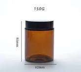 20ml 30ml 50ml 100ml 150ml Clear Cosmetic Frosted Straight Sided Cream  Glassware Glass Jar with Lid for Candle Oil Wax