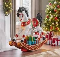 Lights Outdoor Christmas Rocking Horse Christmas Motif Light Rocking Horse  Carriage Outdoor Christmas Decoration Lights For Shopping Mall CE Listed ...