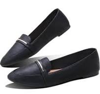 Obtaom Women's Stylish Pointy Toe Loafer Flat ,Comfortable Pu Leather  Ballet Flat, Elegant Work Penny shoes ,Cute Pointed Toe Dress shoes for  Ladies ...