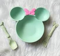 Mickey Mouse Disney Plastic Plates Pc Kids Set Mickey Stripe