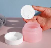 Customized 100ml/120ml Pink Acrylic Lid Body Lotion Jar Empty Containers  Skin Care Cream Facial Cleanser Loose Powder Jar
