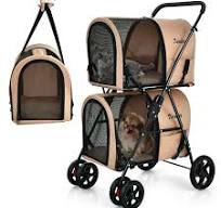Top pet stroller walmart Factory Sale Premium Heavy Duty Pet Stroller for  Small Medium Dogs Cats 4