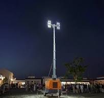 Atlas-Copco QLT H50 Mobile Light Tower 4 X 1000W Halide Lamps Hydraulic  Mast Fuel-Efficient Off-Road & On-Road Trailer HiLight