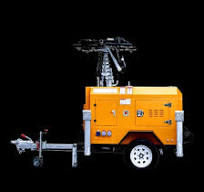 Trailer-Mounted Portable LED Mobile Tower Light with ...