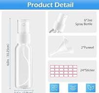 Amazon.com: Zoizocp Spray Bottles, 1oz/30ml Clear Empty Fine ...