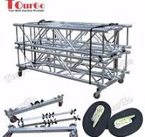 TourGo Aluminum Stage Lighting Truss Trolley / Truss Cart ...