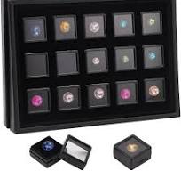 Amazon.com: BENECREAT 15 Pack Gemstone Display Box, Black ...