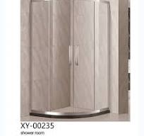[Hot Item] OEM ODM Black Bathroom Double Sliding Glass Shower Doors Hotel  Shower Enclosure