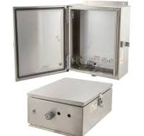 12x10x06 Stainless Steel Weatherproof Outdoor IP66 NEMA 4X Enclosure,  120VAC Mount Plate