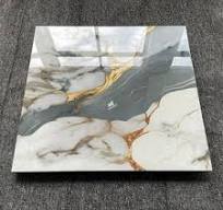Wholesale Home Hot Selling Luxury 60X60 mm Carreaux En Mabres Gold Marble  Look Polished Porcelain Floor Tiles 60X60 for Room
